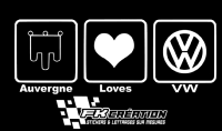 Sticker auvergne love vw