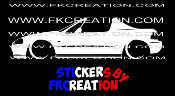 Sticker  silhouette Honda civic del sol