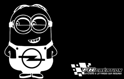 Sticker Minion Opel