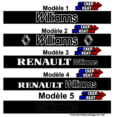 Bandeau Pare soleil renault clio williams