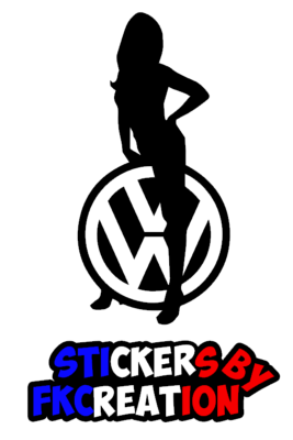 Stickers Volkswagen pin-up - Stickers Volkswagen