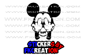 Stickers Mickey Fuck