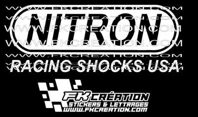 Sticker nitron racing shocks USA