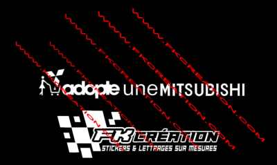 Sticker adopte une mitsubishi