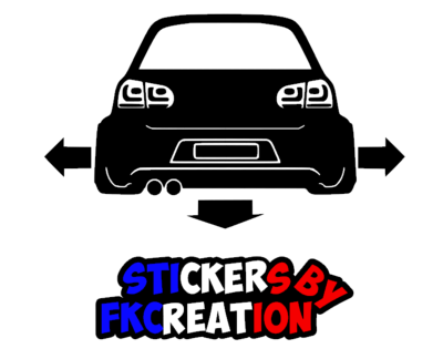 Sticker Down and out golf 6 gtd