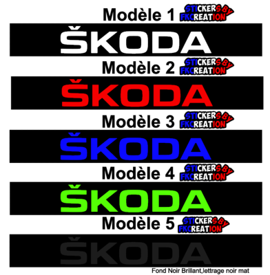 Bandeau Pare soleil Skoda