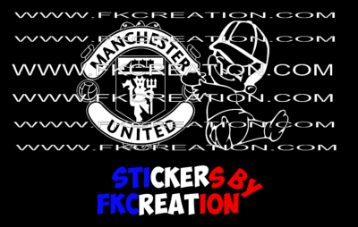 Sticker Bébé à bord Manchester United Garçon