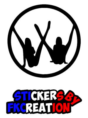 Sticker Cercle girl VW