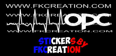 Sticker electrocardiogramme opc