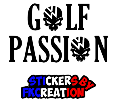 sticker passion golf