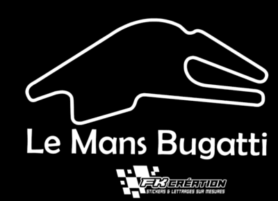 Sticker Le Mans Bugatti
