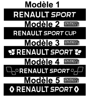 Bandeau Pare soleil Renault sport 2016
