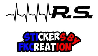 Sticker electrocardiogramme renault sport v2