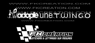 Sticker Adopte une twingo