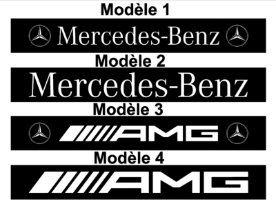 Bandeau pare soleil mercedes benz amg