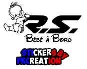 Sticker Bébé à bord rs