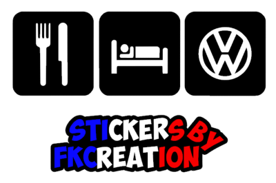 Sticker Eat sleep VW