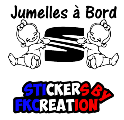 Sticker Jumelles à bord seat