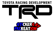 Sticker toyota racing development TRD