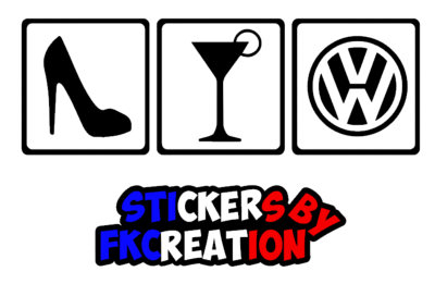 Sticker Shoes cocktail VW