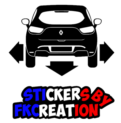 Sticker Down and out clio 4