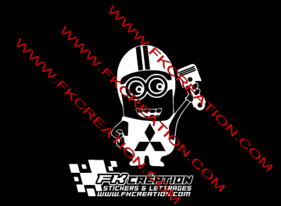 Sticker Minion piston Mitsubishi