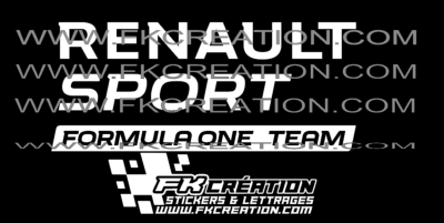 Sticker renault sport f1