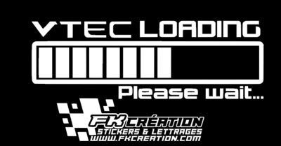 Sticker Boost Loading vtec 