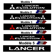 Bandeau Pare soleil Mitsubishi Lancer evolution