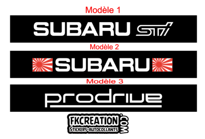 Bandeau pare soleil Destockage Subaru Or - Pro-RS