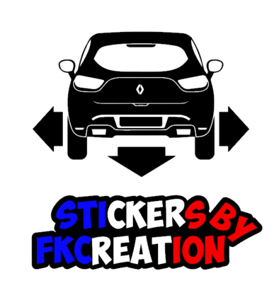 Sticker Down and out clio 4 rs