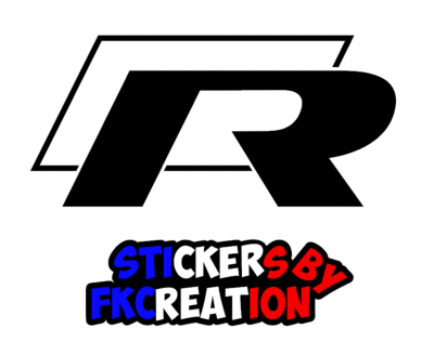 Sticker logo R volkswagen v2