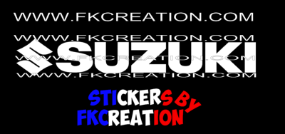sticker Suzuki + logo