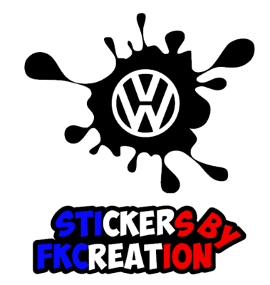 Sticker tache Vw peinture