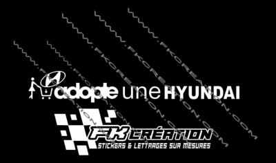 Sticker Adopte une hyundai