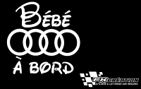 Sticker Bébé à bord audi