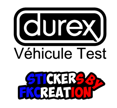 Sticker durex véhicule test