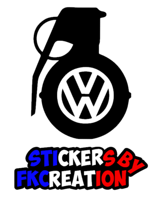 Sticker grenade VW