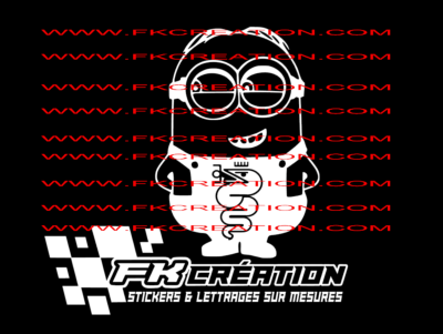 Sticker minion alfa roméo